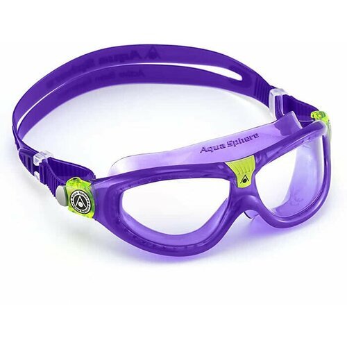 Aquasphere Очки для плавания Seal Kid 2 прозрачные линзы, purple/lime