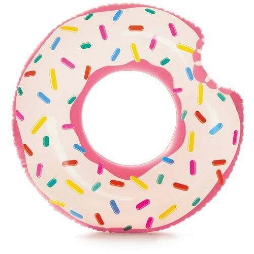 Круг для плавания Пончик надувной взрослый и детский, 94 см, для детей от 9 лет , Intex