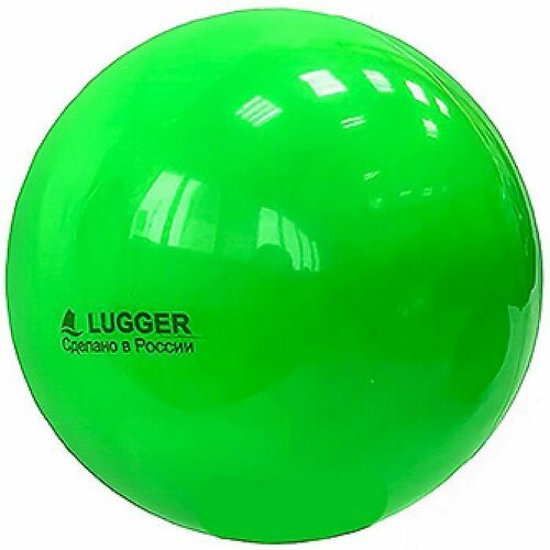 Мяч для художественной гимнастики LUGGER d=15 см, однотонный (зеленый)