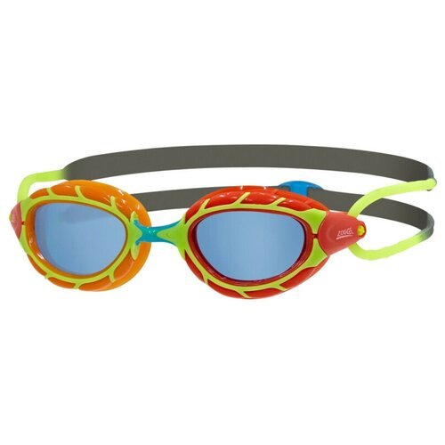 Очки для плавания Zoggs Predator Junior, оранжевый/красный/зеленый