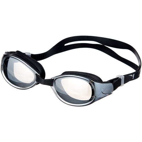 Очки для плавания Atemi, зерк., силикон (чёрн), B101m
