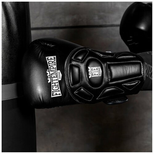 Перчатки боксёрские FIGHT EMPIRE, PREMIUM, 8 унций, цвет черный