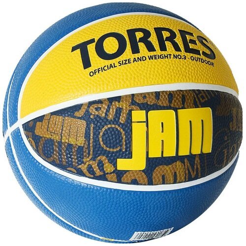 Мяч баскетбольный TORRES Jam, B02043, размер 3