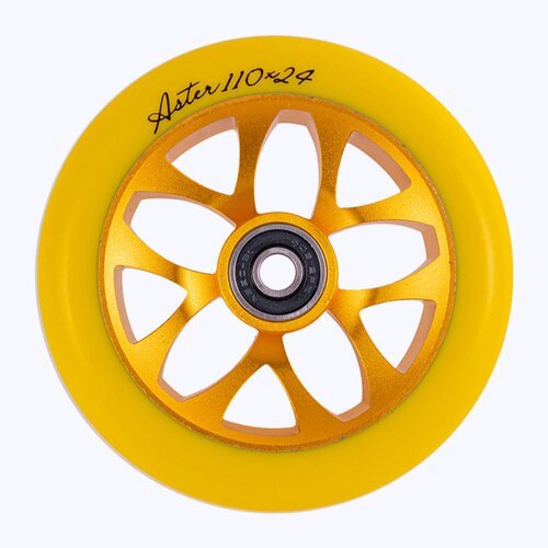 Колеса для трюкового самоката Tech Team X-Treme Aster 110*24 (2 шт) (Желтый)