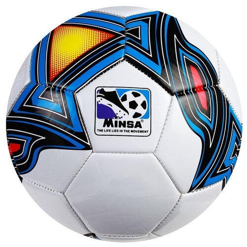 Мяч футбольный MINSA, размер 5, 32 панели, TPU, 3 под слоя, машин сшивка 320 г
