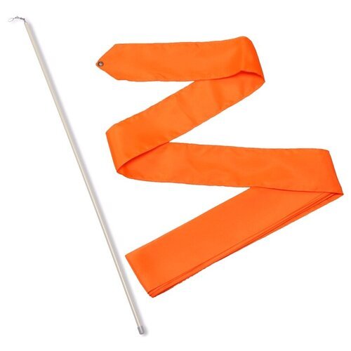 Палочка с лентой для художественной гимнастики Indigo СЕ4, 4 м, оранжевый