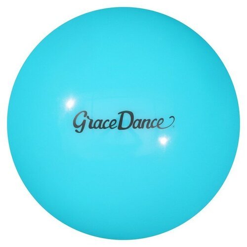 Grace Dance Мяч для художественной гимнастики Grace Dance, d=18,5 см, цвет голубой