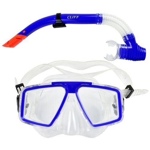 Набор для плавания CLIFF (маска+трубка) M4204p+SN07p, синий
