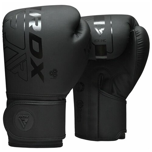 Боксерские перчатки RDX Kara BGR-F6MB черные 10 унций