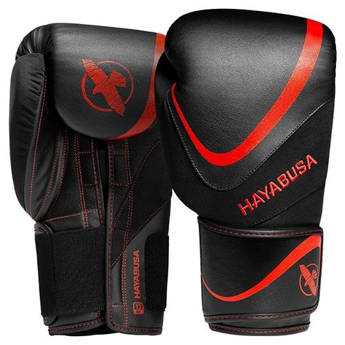 Боксерские перчатки Hayabusa H5 Black/Red (16 унций)