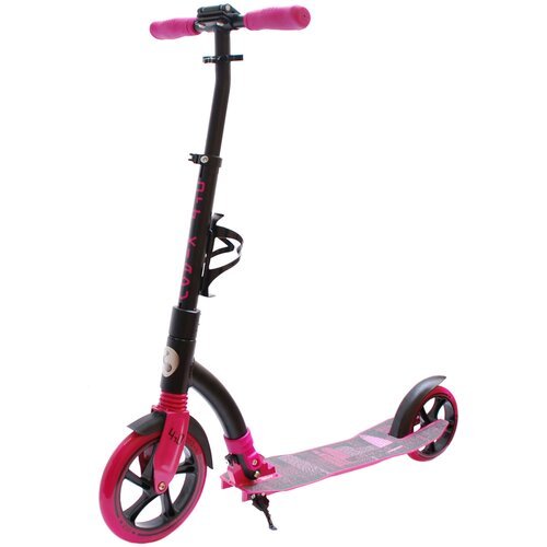Детский 2-колесный городской самокат COD-X 4.0, черный/розовый