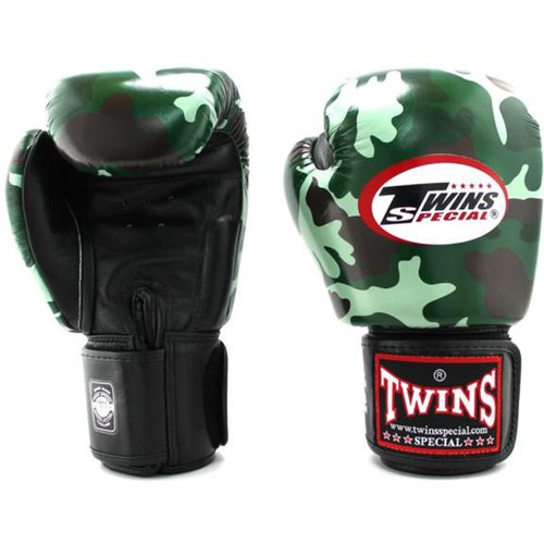 Боксерские перчатки Twins FBGVL3-AR Camo Green (12 унций)