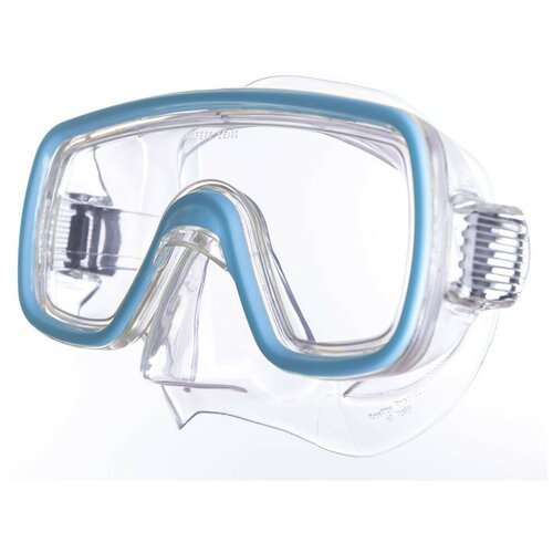 Маска для плавания Salvas Domino Jr Mask, арт.CA105C1TQSTH, безопасное стекло,Silflex, р. Junior, голубой
