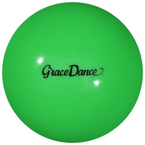 Мяч для художественной гимнастики Grace Dance, d=18,5 см, 400 г, цвет салатовый
