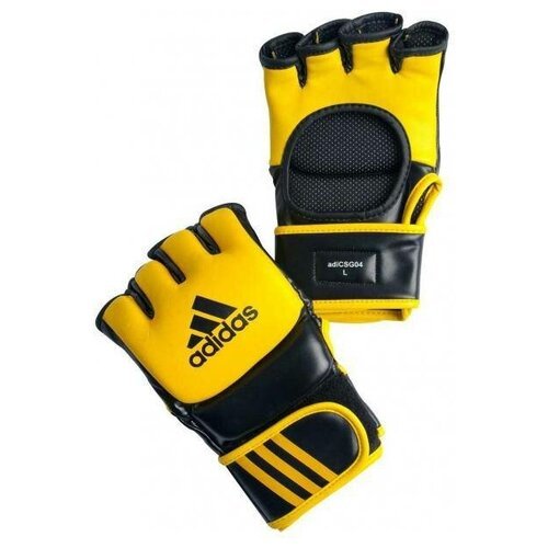 Перчатки для смешанных единоборств желто-черные M Adidas Ultimate Fight adiCSG041
