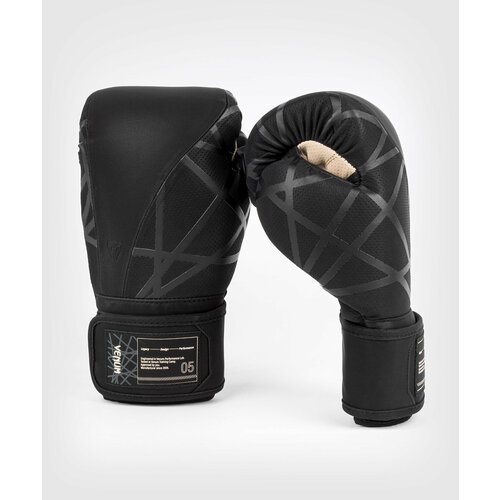 Боксерские перчатки Venum Tecmo 2.0 черные (Venum, 12 унций, Черный) 12 унций