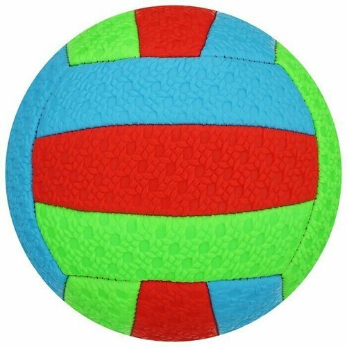 Мяч волейбольный пляжный, ПВХ, машинная сшивка, 18 панелей, размер 2, цвета
