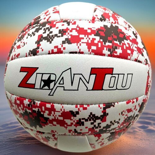 Мяч волейбольный ZIDANTOU Soft-touch №4 (пиксель-красный)