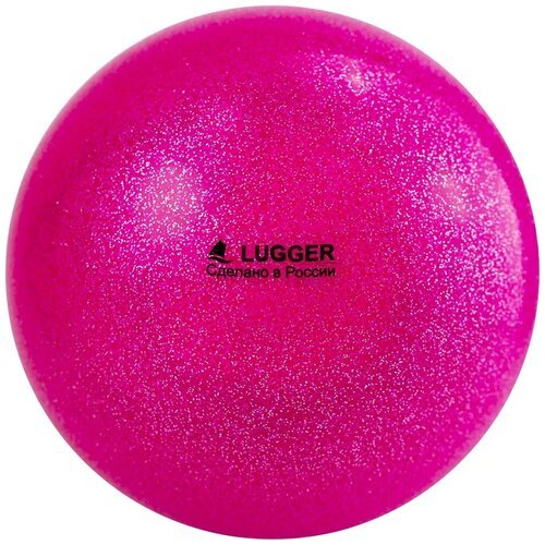 Мяч для художественной гимнастики TORRES AGP-19-01 d 19 см, ПВХ, розовый с блестками