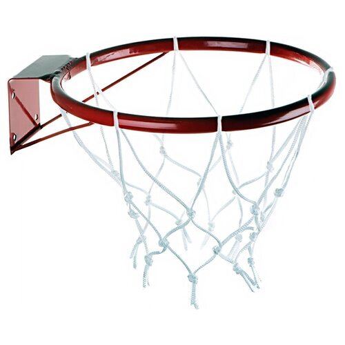 Корзина/кольцо баскетбольное детское, с упором и сеткой, на 8-12 лет, диаметр 38 см, среднее