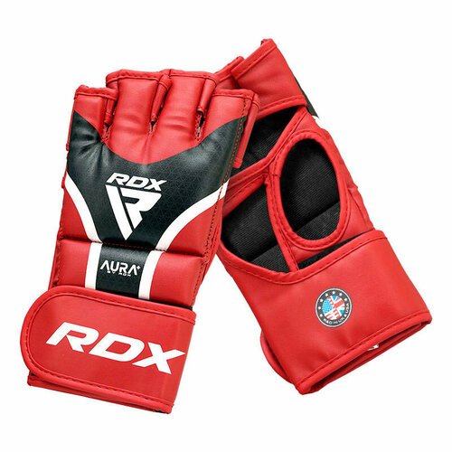 Перчатки для MMA RDX GRAPPLING AURA PLUS T-17, р. XL красный, черный