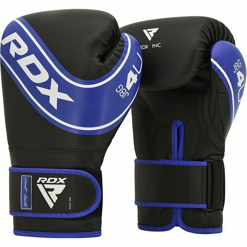 Боксерские перчатки детские RDX 4U 6oz синий/черный