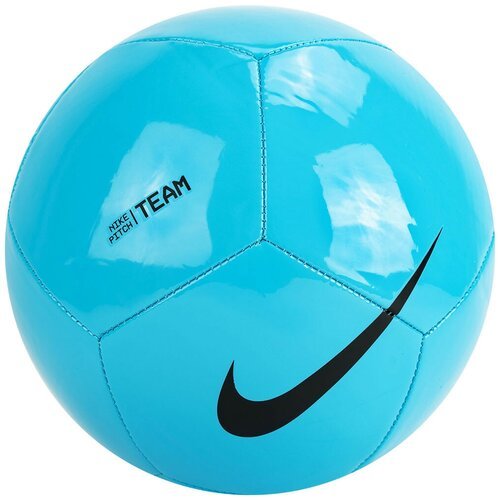 Мяч футбольный NIKE Pitch Team, р.5, арт. DH9796-410, голубой