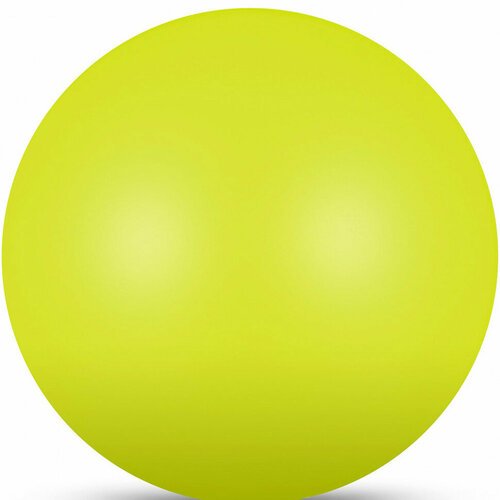 Мяч для художественной гимнастики INDIGO IN367-LI, 17см, лимонный металлик