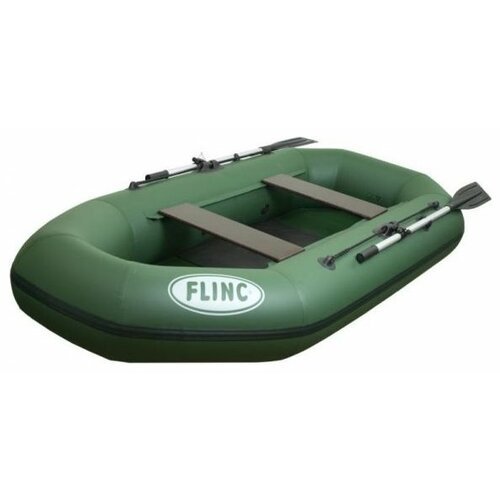 Надувная лодка FLINC F260L (цвет оливковый)