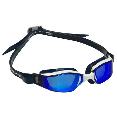 PH EP1310940LMB Очки для плавания Xceed (голубые, титановые, зеркальные линзы), white/black
