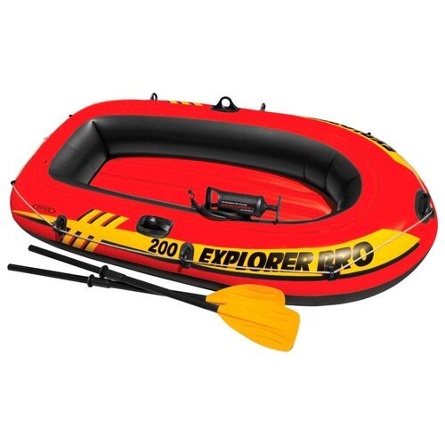 Надувная лодка Intex Explorer-Pro 200 Set (58357) красный
