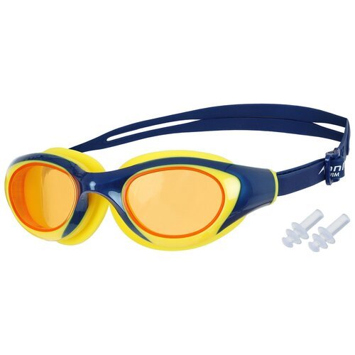 Очки ONLYTOP, для плавания, для взрослых, UV защита, цвет желтый, синий
