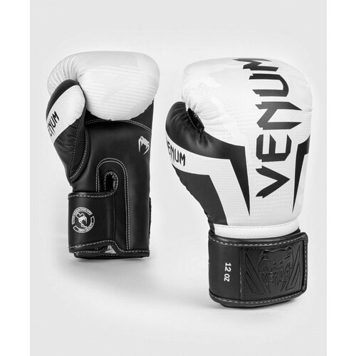 Боксерские перчатки тренировочные Venum Elite - White/Camo (8 oz)