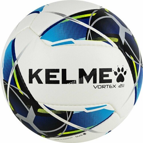 Мяч футбольный KELME Vortex 21.1 (5, белый-синий)