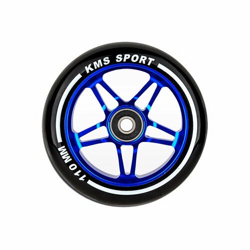 Колесо Sport для трюкового самоката 110 мм Прямая звезда синее (алюминий) KMS 805405-KR3