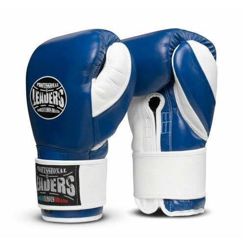 Перчатки боксерские LEADERS LS 2 BL/WH (сине-белые) (12 oz)