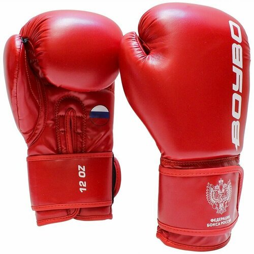 Боксерские перчатки Boybo Titan красные, 12 унций