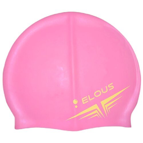 Шапочка для плавания ELOUS el005, взрослая силикон розовая