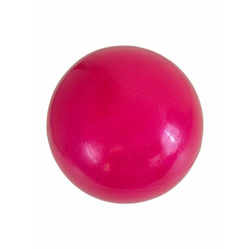 Мяч для художественной гимнастики 19 см с блестками розовый