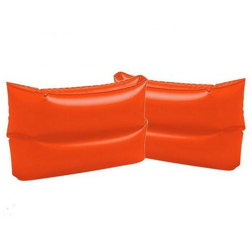 Нарукавники надувные INTEX оранжевые Large Arm Bands (Большие), 6-12 лет, 25х17 см