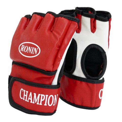 Перчатки Ronin Champion MMA цвет красный-белый размер М