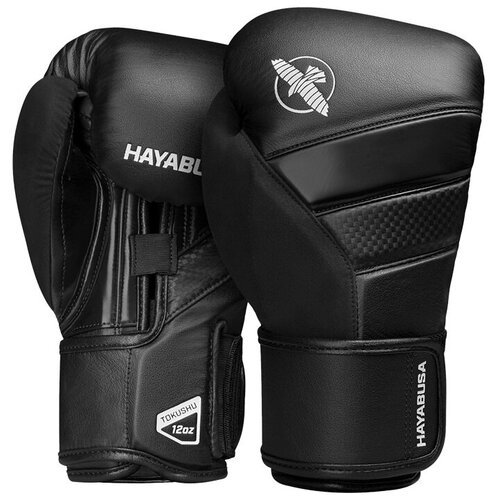 Боксерские перчатки Hayabusa T3 Black, 12 унций