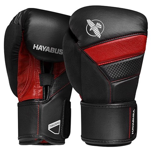 Боксерские перчатки Hayabusa T3 Black/Red (12 унций)