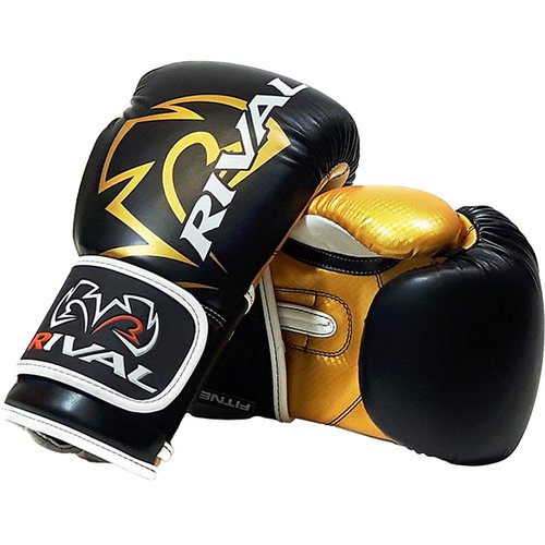 Боксерские перчатки Rival RB7 Fitness Plus Bag Black/Gold (8 унций)