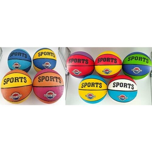 Мяч баскетбольный (430гр) размер 4, цветной M14964