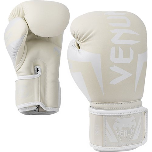 Боксерские перчатки Venum Elite White/Ivory (12 унций)