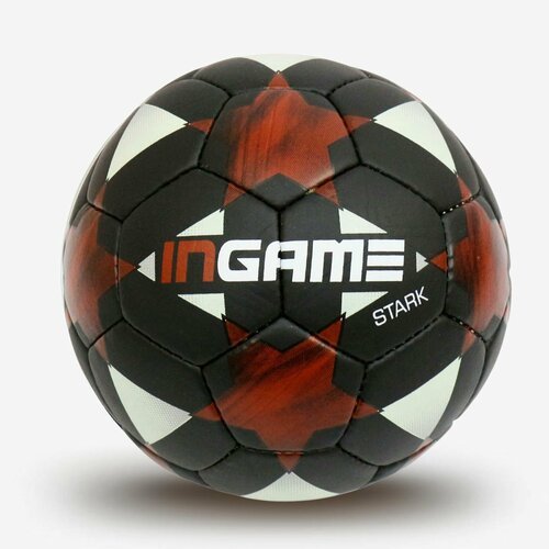 Мяч футбольный INGAME STARK, №5 черно-красный IFB-121