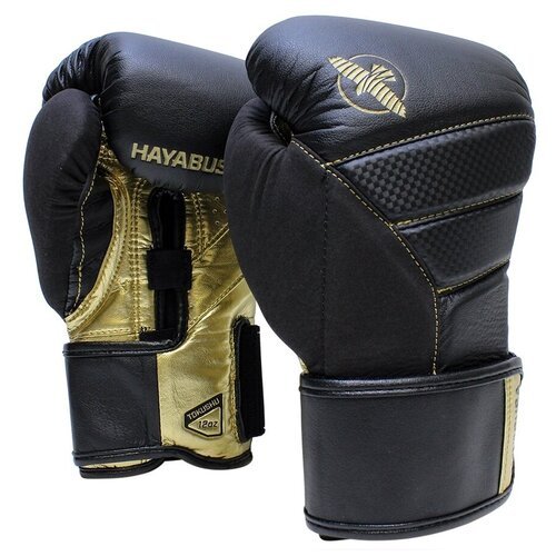 Боксёрские перчатки Hayabusa T3 Black/Gold, 16 унций