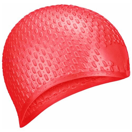 Шапочка для плавания силиконовая Bubble Cap E36877-3 (Красный)