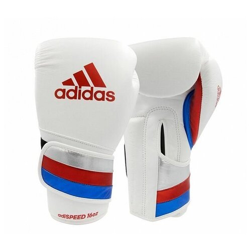 AdiSBG501PRO Перчатки боксерские AdiSpeed бело-сине-красные - Adidas - Белый - 14 oz